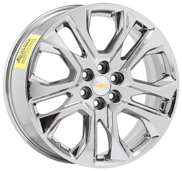 20" Chevrolet Traverse Bright Chrome wheels rims Factory OEM 2018-2021 set 5848