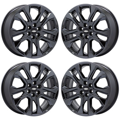 20" Chevrolet Traverse Black Chrome wheels rims OEM 2018-2021 set 5848 EXCHANGE