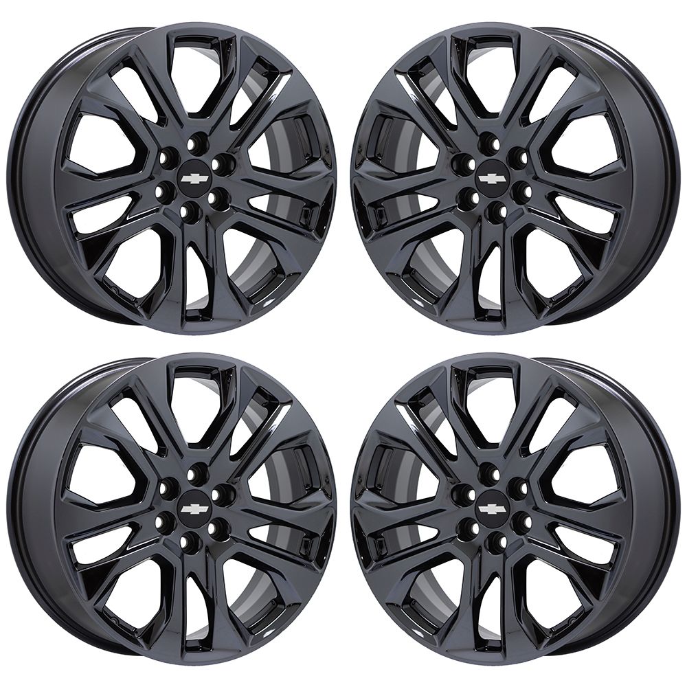 20" Chevrolet Traverse Black Chrome wheels rims OEM 2018-2021 set 5848 EXCHANGE