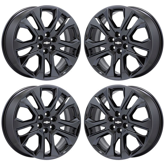 20" Chevrolet Traverse Black Chrome wheels rims OEM 2018-2021 set 5848 EXCHANGE