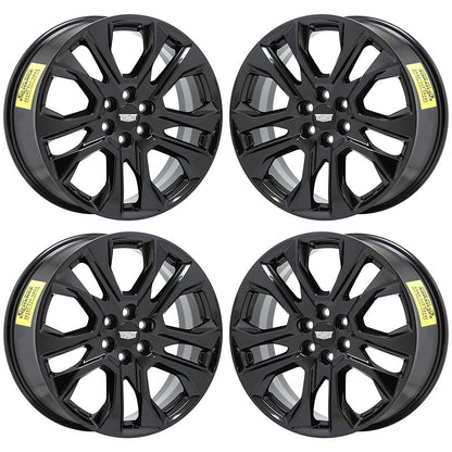 20" Cadillac XT5 SRX Gloss Black wheels rims Factory OEM set 5848