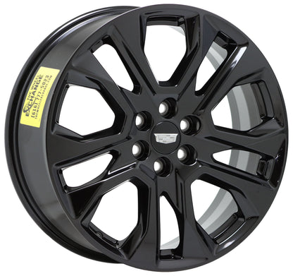 20" Cadillac XT5 SRX Gloss Black wheels rims Factory OEM set 5848