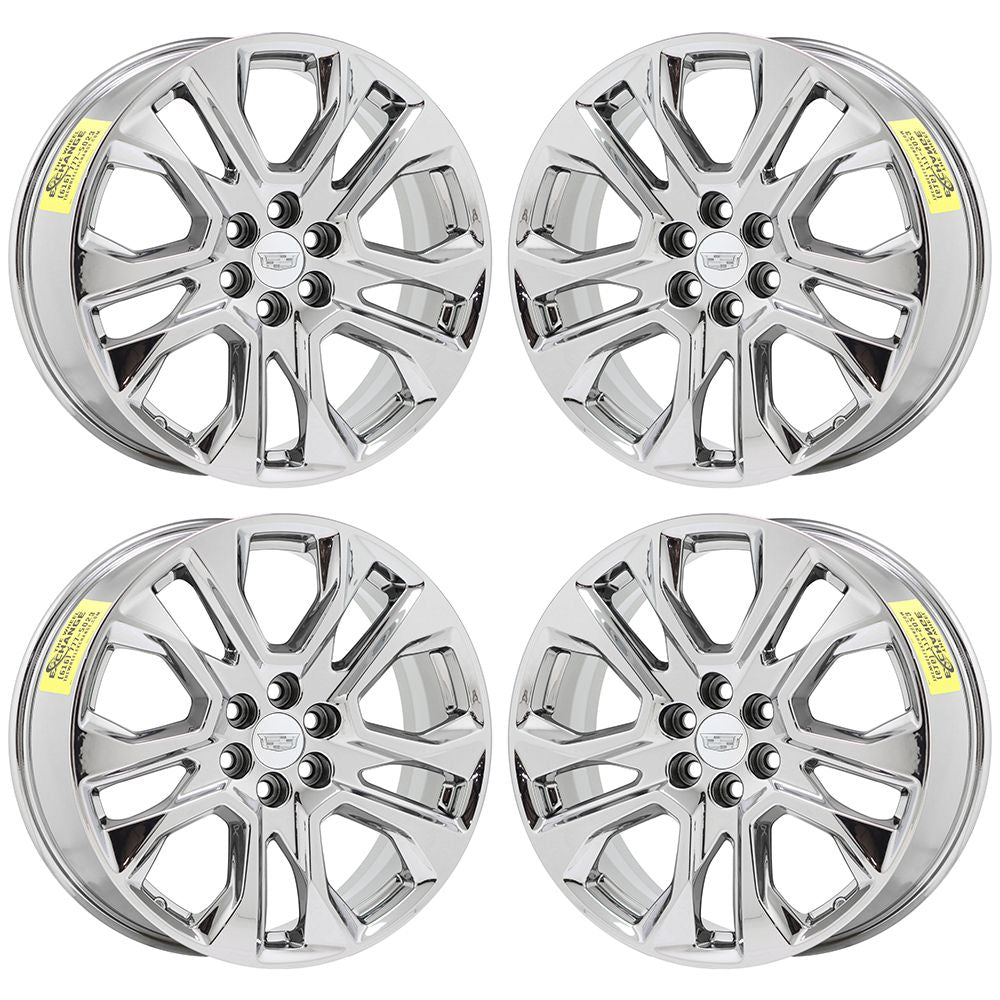 20" Cadillac XT5 SRX Bright Chrome wheels rims Factory OEM set 5848