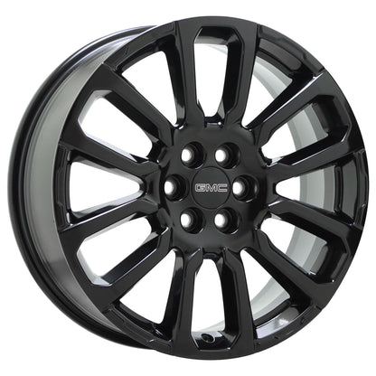 20" GMC Acadia Denali Gloss Black wheels Factory OEM set 14003 EXCHANGE