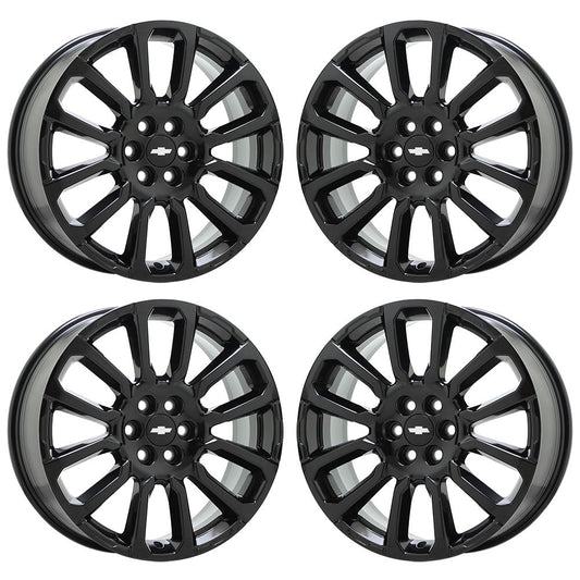 20" GMC Acadia Chevrolet Traverse Blazer Black wheels rims Factory OEM set 14003