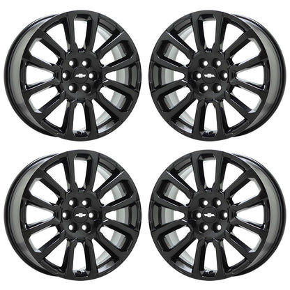 20" GMC Acadia Chevrolet Traverse Blazer Black wheels rims Factory OEM set 14003