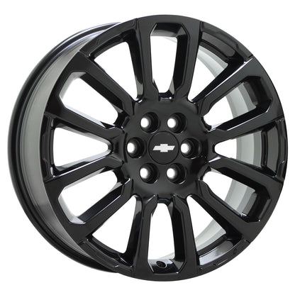20" GMC Acadia Chevrolet Traverse Blazer Black wheels rims Factory OEM set 14003