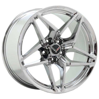 19" 20" Corvette C7 ZR1 Z06 Grand Sport Chrome wheels OEM set 5926 5930 EXCHANGE