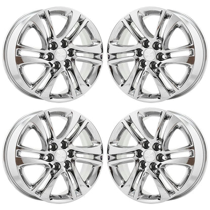 18" Chevrolet Traverse Blazer Bright Chrome wheels rims Factory OEM set 5850