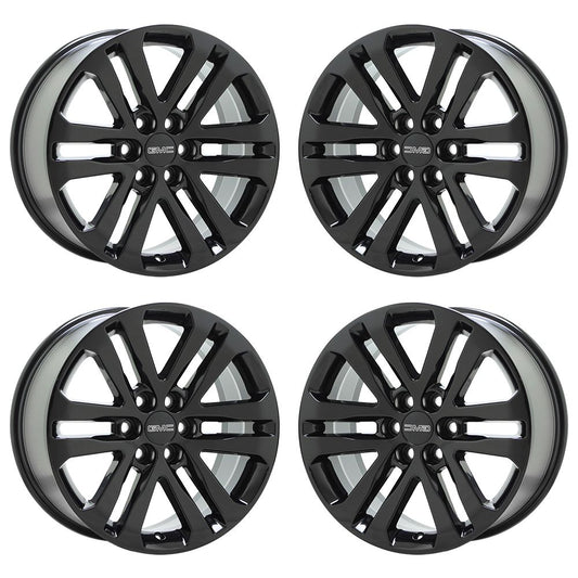 18" GMC Canyon Chevrolet Colorado Gloss Black wheels rims OEM set 5694 EXCHANGE