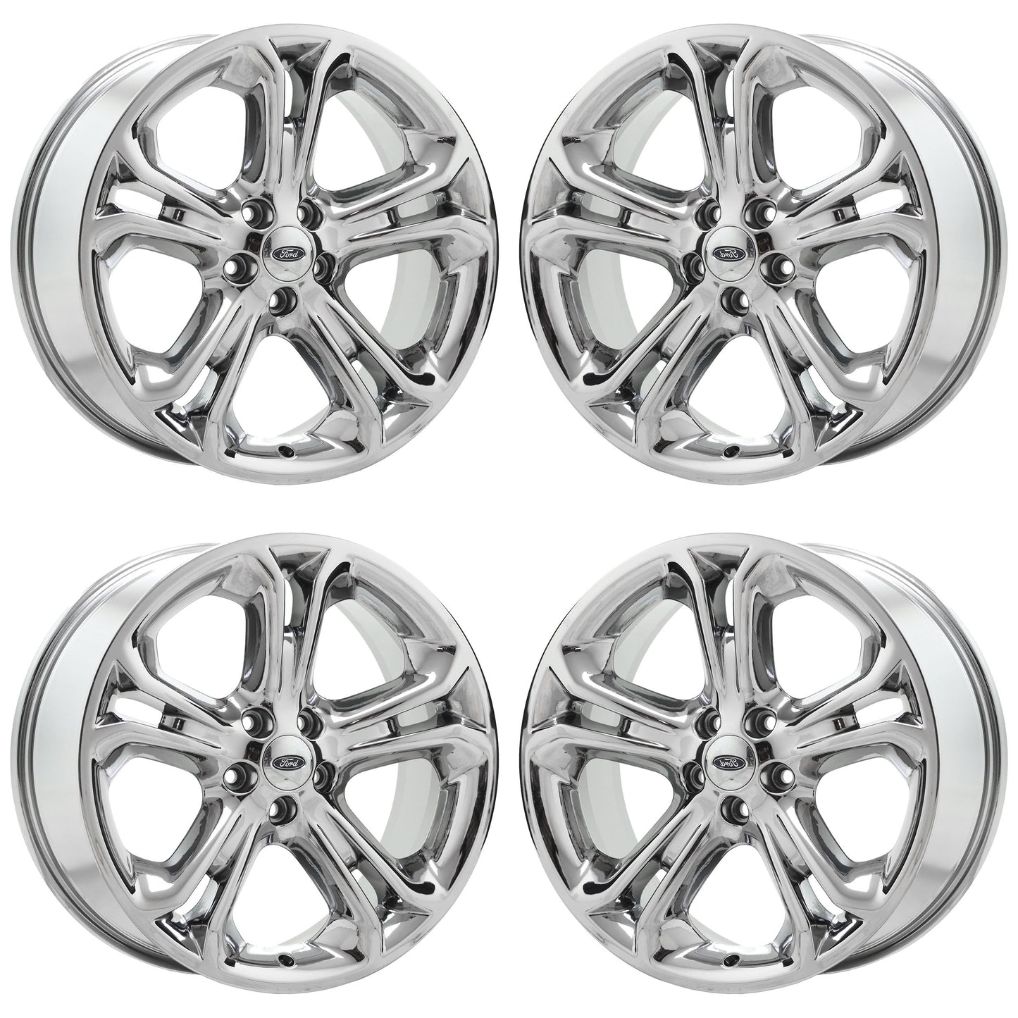 20" Ford Explorer Bright Chrome wheels rims Factory OEM set 4 3860 EXCHANGE