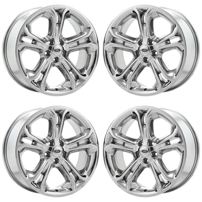 20" Ford Explorer Bright Chrome wheels rims Factory OEM set 4 3860 EXCHANGE