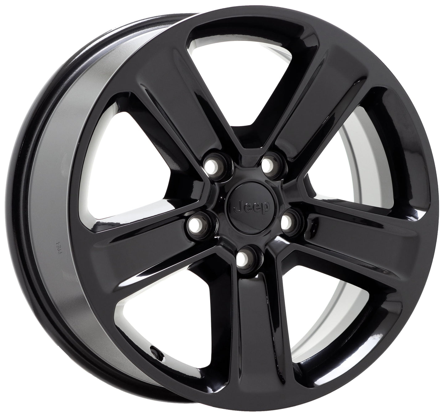 18" Jeep Wrangler Gladiator Gloss Black wheels Factory OEM set 5 9221 EXCHANGE