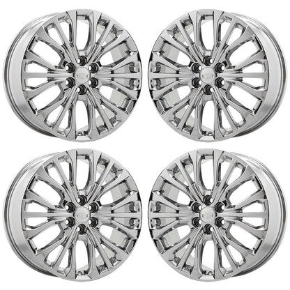 20" Cadillac XT5 XT6 SRX Bright Chrome wheels rims Factory OEM set 5936