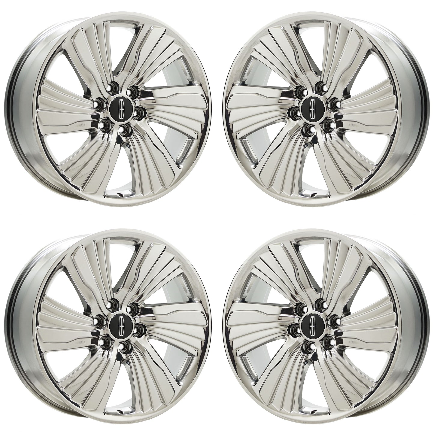 22" Lincoln Navigator Bright Chrome wheels rims Factory OEM set 10176 EXCHANGE