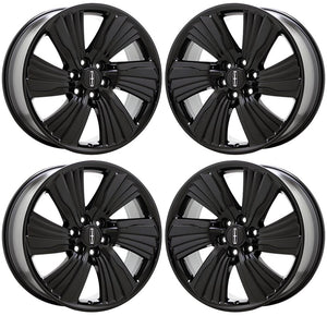 22" Lincoln Navigator Gloss Black wheels rims Factory OEM set 10176 EXCHANGE
