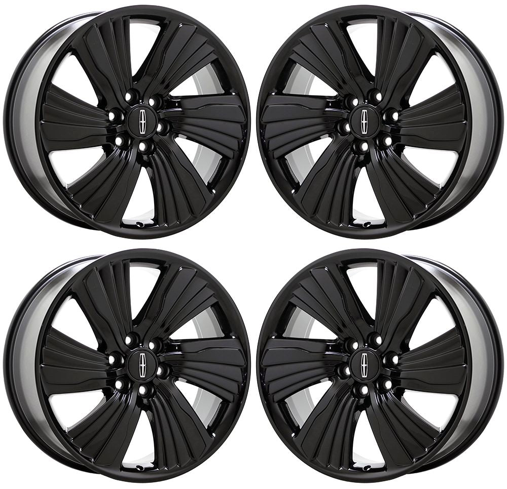 22" Lincoln Navigator Gloss Black wheels rims Factory OEM set 10176 EXCHANGE