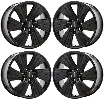 22" Lincoln Navigator Gloss Black wheels rims Factory OEM set 10176 EXCHANGE