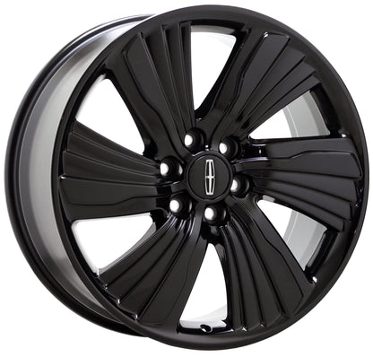 22" Lincoln Navigator Gloss Black wheels rims Factory OEM set 10176 EXCHANGE
