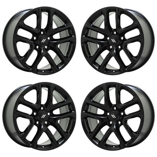 20" Dodge Durango SRT Gloss Black wheels rims Factory OEM set 2664 EXCHANGE