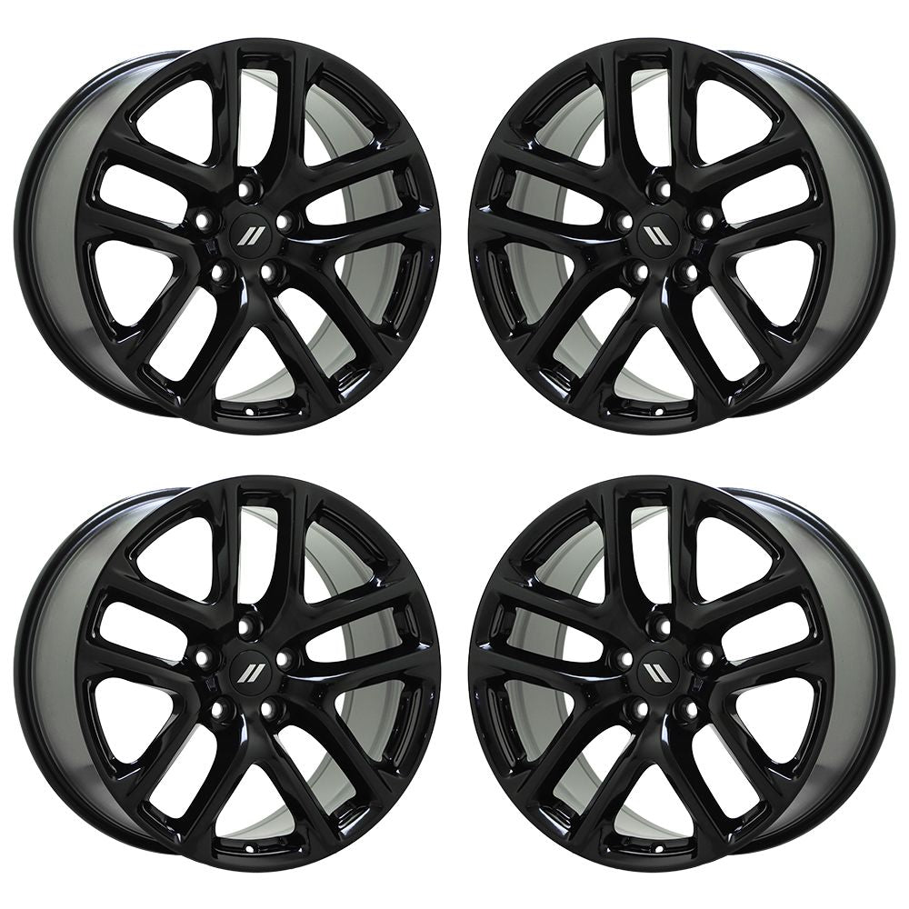 20" Dodge Durango SRT Gloss Black wheels rims Factory OEM set 2664 EXCHANGE
