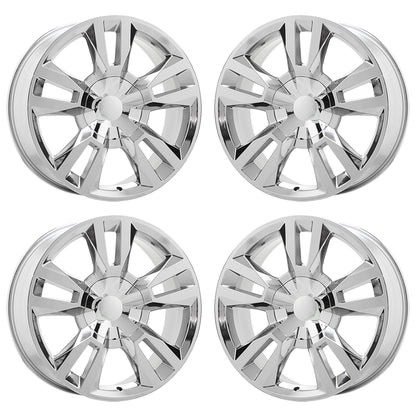 22" Cadillac Escalade Bright Bright Chrome wheels rims set 5821