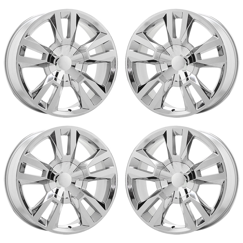 22" Cadillac Escalade Bright Bright Chrome wheels rims set 5821 EXCHANGE