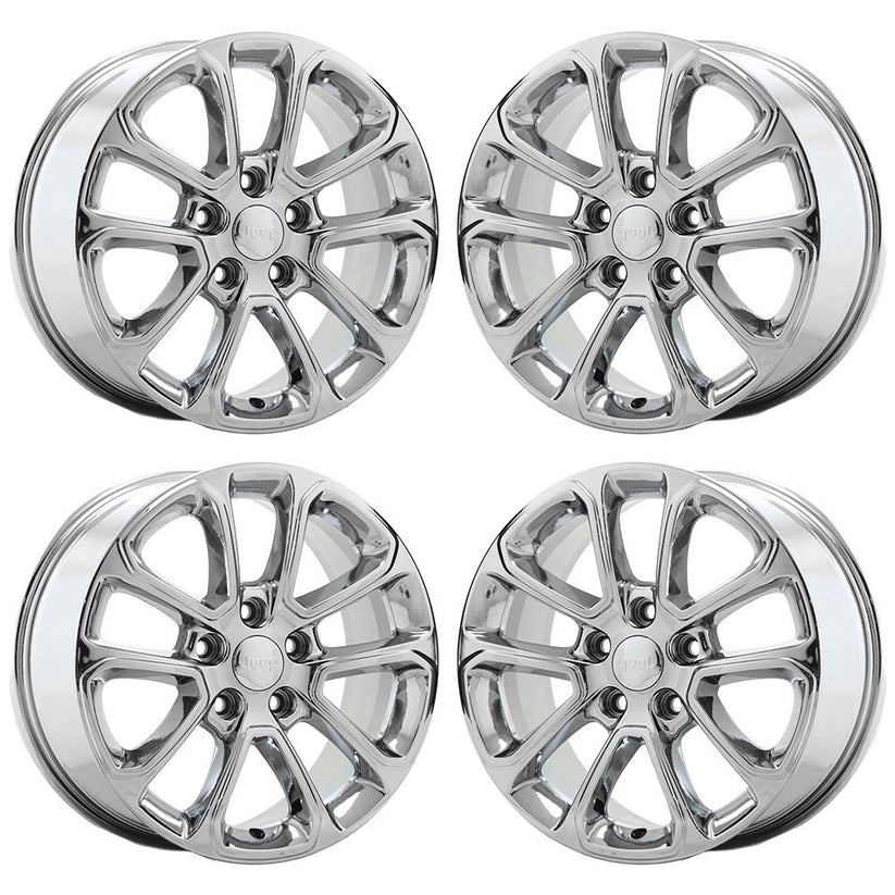Jeep Premium Factory OEM Wheels Rims Stock Replacement Chrome Black ...