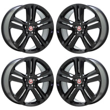 Load image into Gallery viewer, 20&quot; Jaguar F-Pace Gloss Black Wheels Rims Factory OEM Set 59976 - 2017-2021
