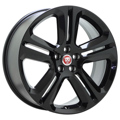 20" Jaguar F-Pace Gloss Black Wheels Rims Factory OEM Set 59976 EXCHANGE