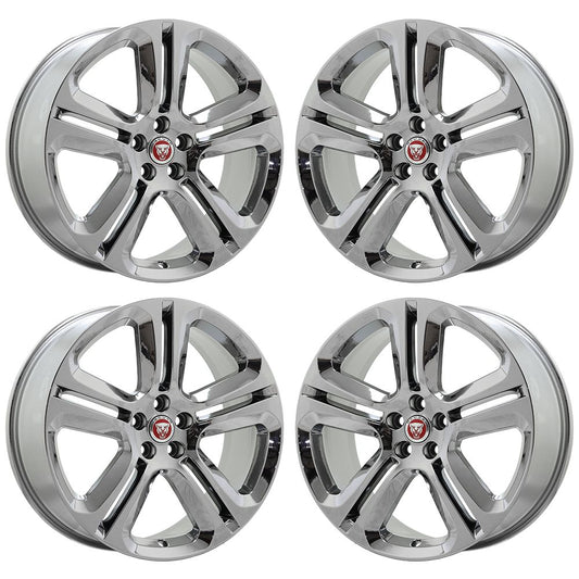 20" Jaguar F-Pace Chrome Wheels Rims Factory OEM Set 59976 EXCHANGE