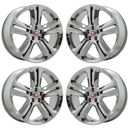 20" Jaguar F-Pace Chrome Wheels Rims Factory OEM Set 59976 EXCHANGE