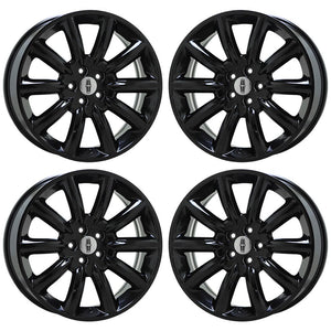 20" Lincoln MKT MKX Gloss Black wheels rims Factory OEM set 3825