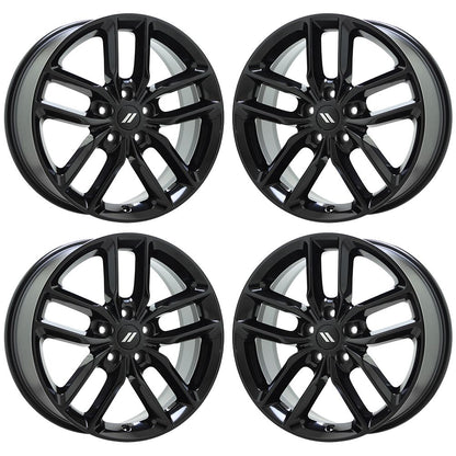 20" Dodge Durango Jeep Grand Cherokee Black wheels rims Factory OEM set 2730