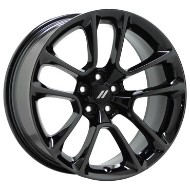 20" Dodge Charger Challenger Scat Pack Black Chrome wheels Factory OEM set 2713