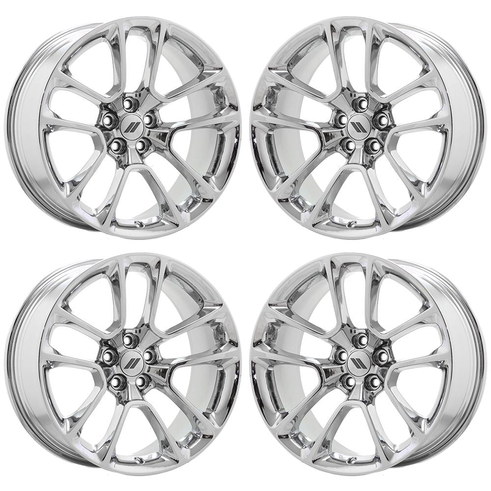 20" Dodge Charger Challenger Bright Chrome wheels rim Factory OEM set 2713