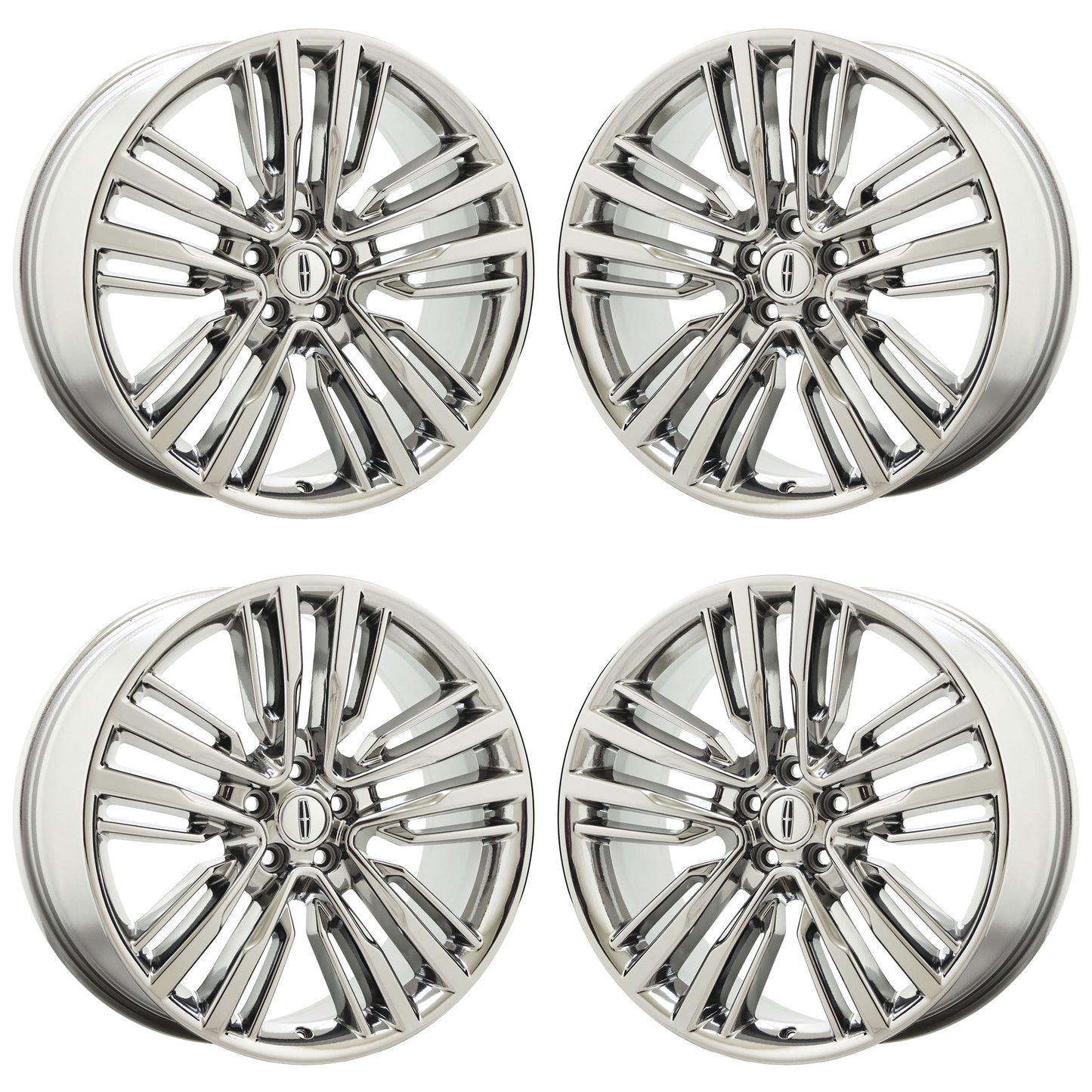 20" Lincoln MKC Bright Chrome wheels rims Factory OEM set 10022