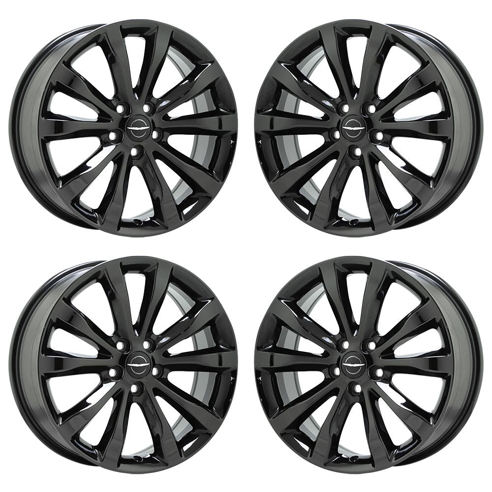 19" Chrysler 300 AWD Black Chrome wheels rims Factory OEM set 4 2538
