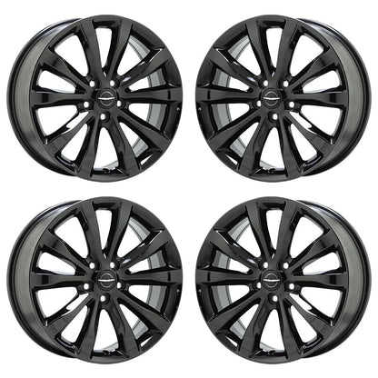 19" Chrysler 300 AWD Black Chrome wheels rims Factory set 4 2538 EXCHANGE