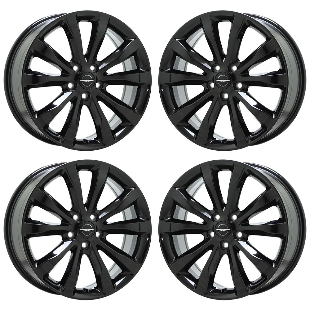19" Chrysler 300 AWD Gloss Black wheels rims Factory set 4 2538 EXCHANGE