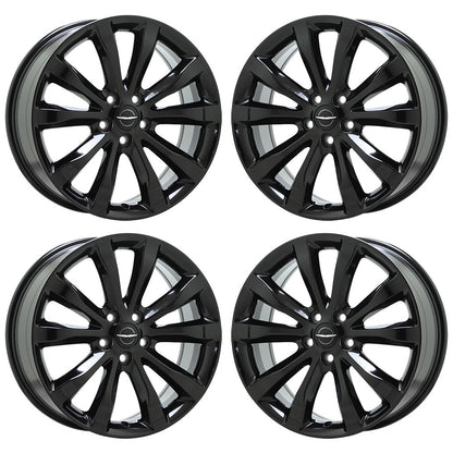 19" Chrysler 300 AWD Gloss Black wheels rims Factory set 4 2538