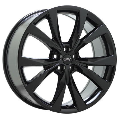 21" Ford Edge Gloss Black wheels rims Factory OEM set 10048 EXCHANGE