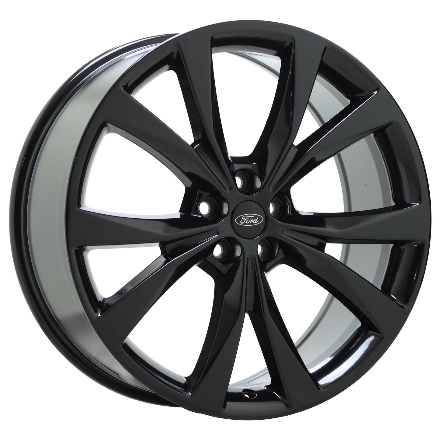 21" Ford Edge Gloss Black wheels rims Factory OEM set 10048 EXCHANGE