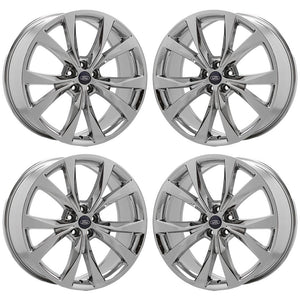 21" Ford Edge Bright Chrome wheels rims Factory OEM set 10048 EXCHANGE