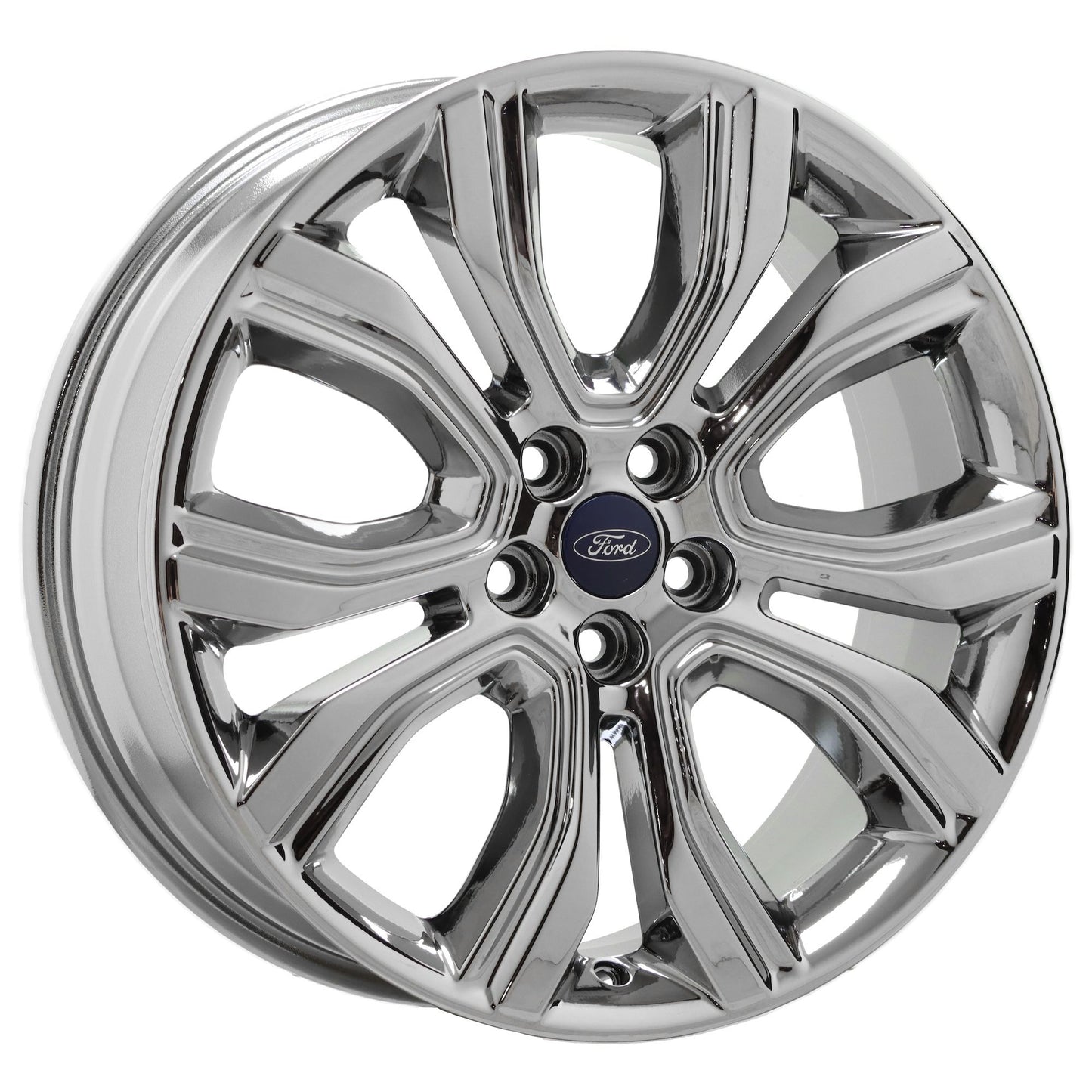 19" Ford Edge Lincoln MKX Bright Chrome wheels rims Factory OEM set 10195