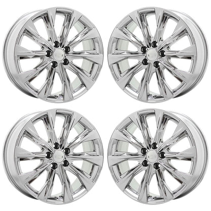 19" Cadillac CT4 Bright Chrome wheels rims Factory OEM set 4863 4864