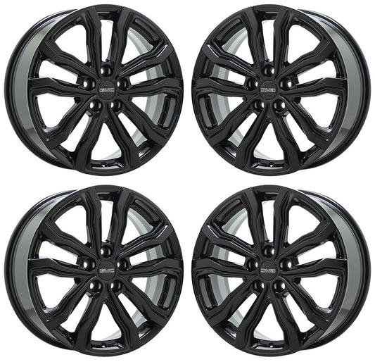 19" GMC Terrain Chevrolet Equinox Gloss Black wheels rims Factory OEM set 5836