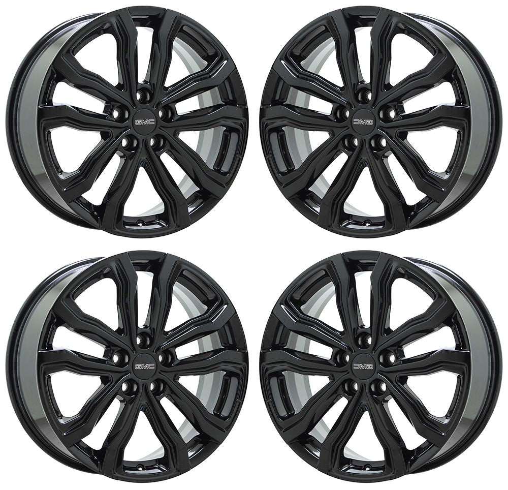 19" GMC Terrain Chevrolet Equinox Gloss Black wheels rims Factory OEM set 5836