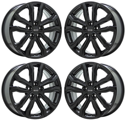 19" GMC Terrain Chevrolet Equinox Gloss Black wheels rims Factory OEM set 5836