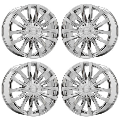 22" Cadillac Escalade Luxury Chrome wheels rims Factory OEM set 4873 EXCHANGE